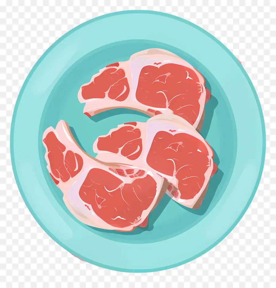 Costeletas De Porco，Carne Crua PNG