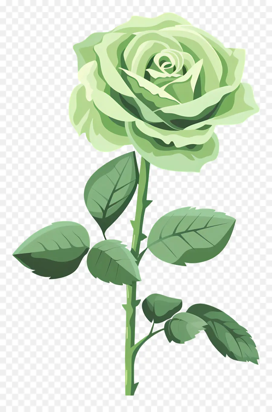 Rosa Verde，Desenho PNG