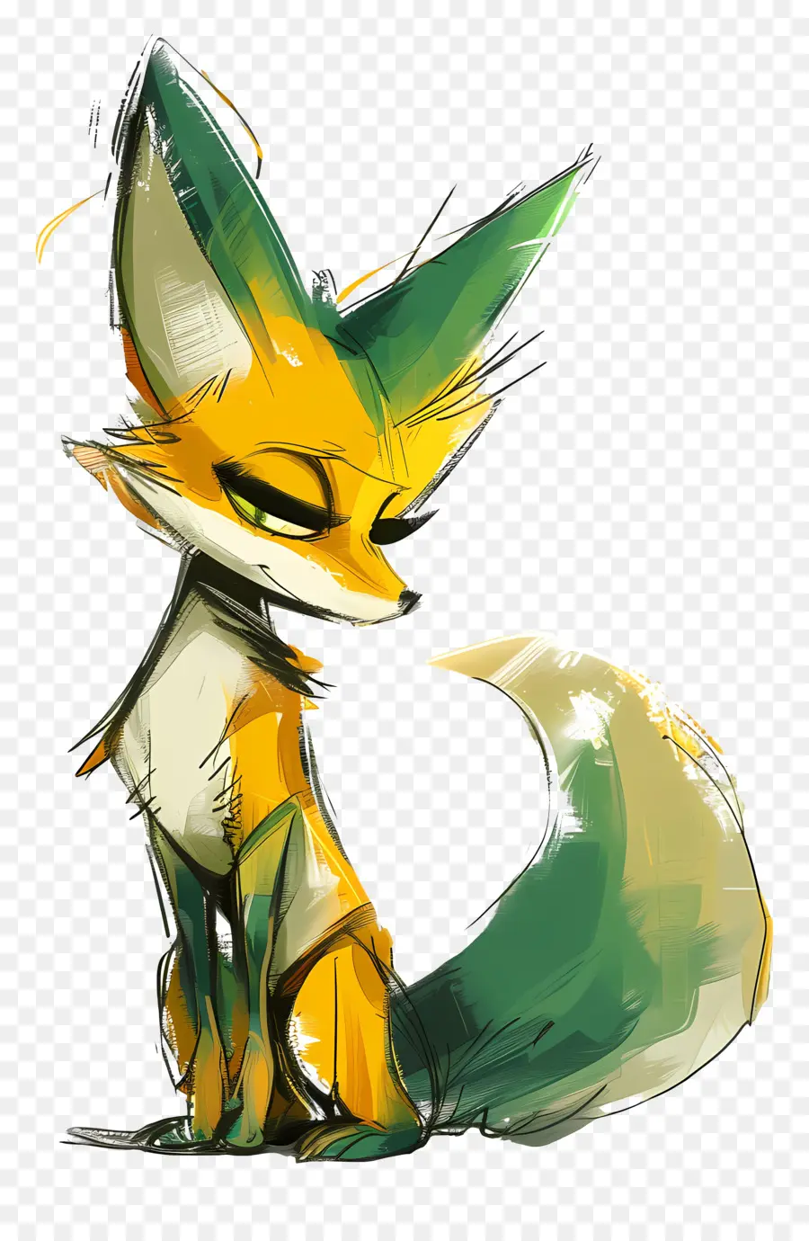 Desenho Animado Da Fox，Fox Pintura PNG