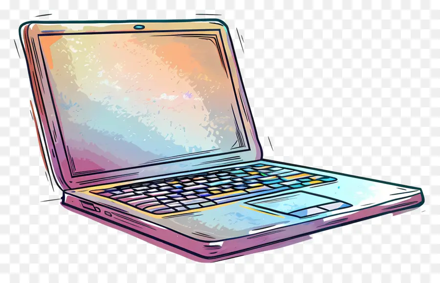 Laptop，Laptop Retrô PNG