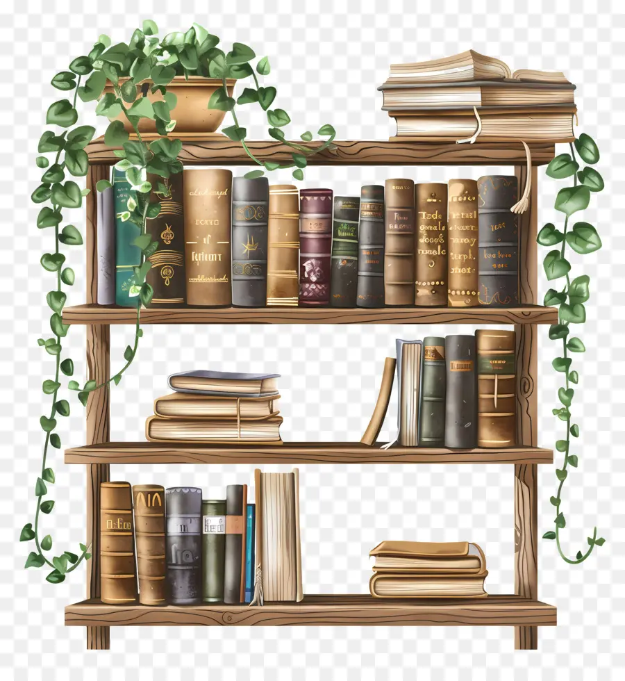 Estantes De Livros，Bookshelf PNG