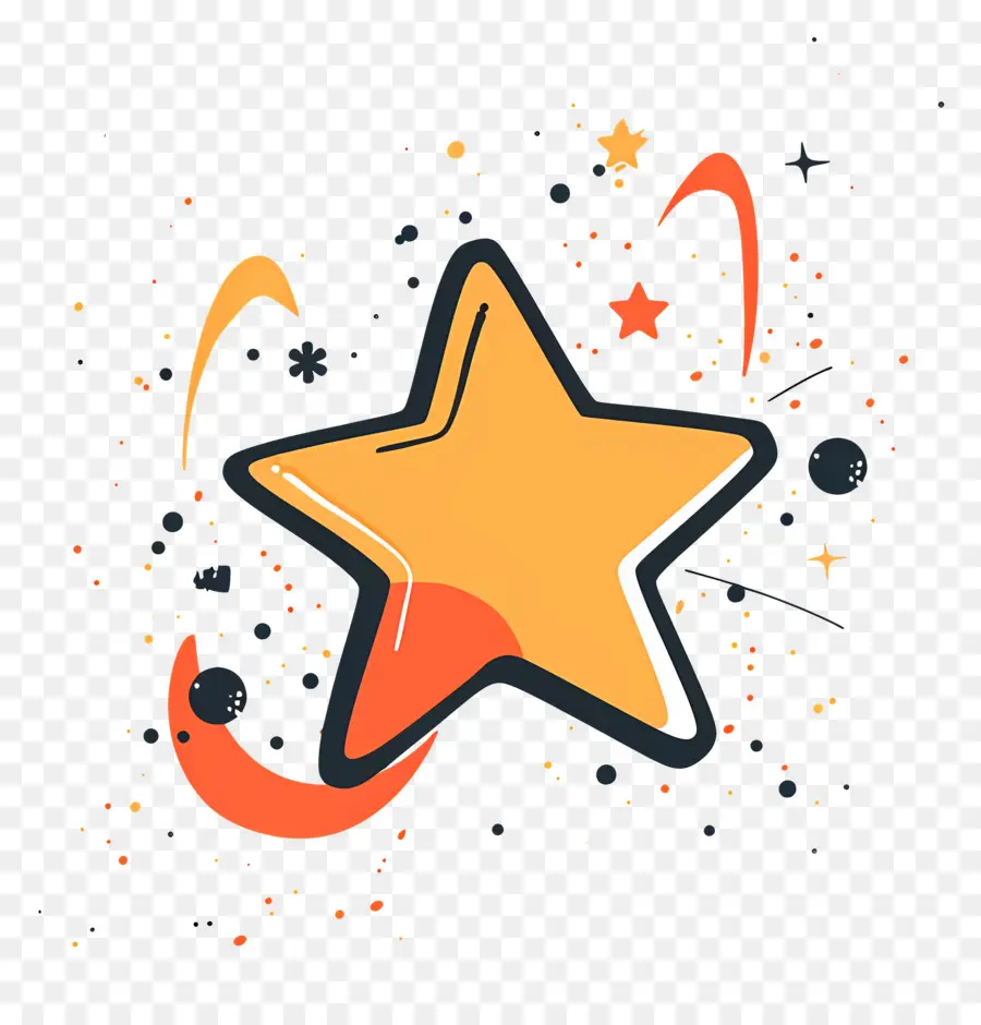 Doodle Estrelas，Estrela PNG