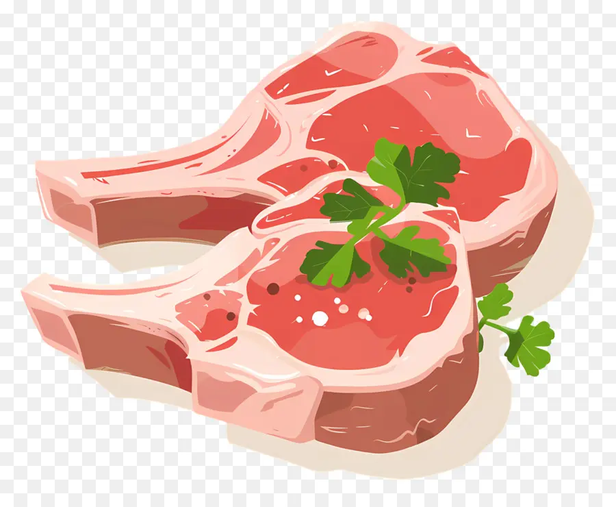 Costeletas De Porco，Carne PNG