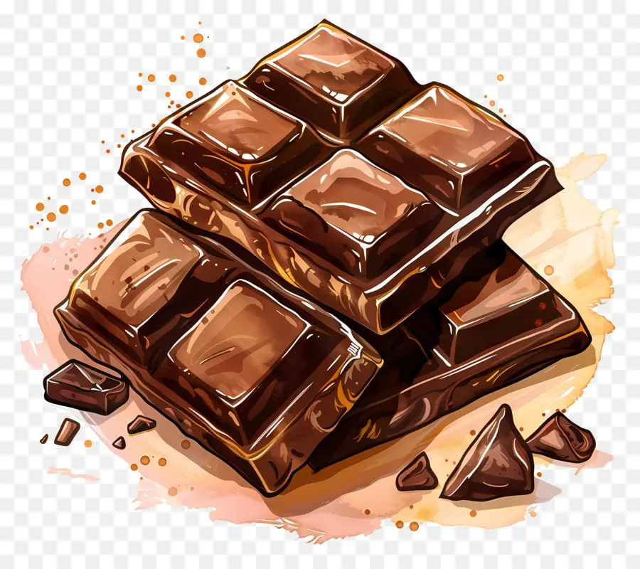 Chocolate，Barras De Chocolate PNG