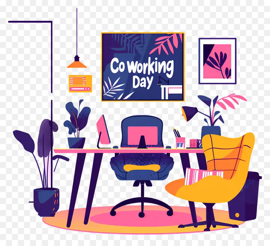 Dia Internacional Do Coworking，Home Office PNG