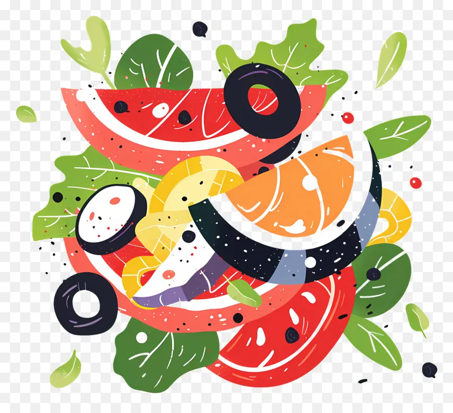 Salada De Verão，Frutas PNG