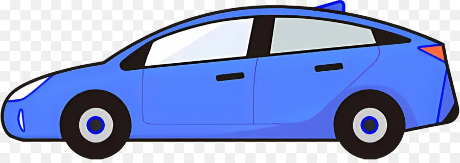 Cartoon Carro，Luz Do Carro Azul PNG