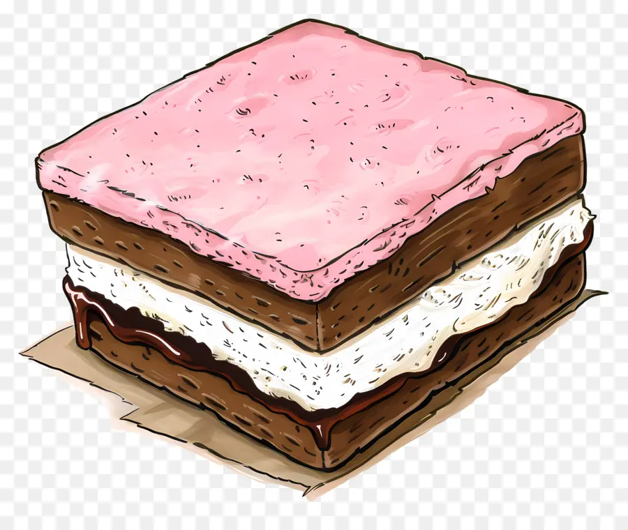 Ice Cream Sandwich，Bolo De Sorvete PNG