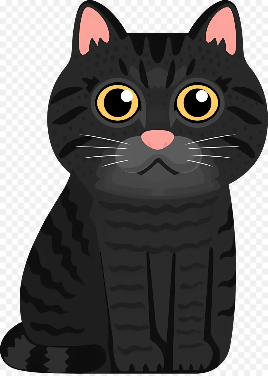 Gato Dos Desenhos Animados，Gato Preto PNG