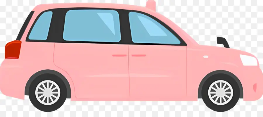 Cartoon Carro，Carro De Rosa PNG