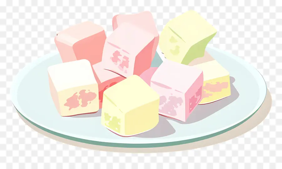 Turkish Delight，Marshmallows PNG