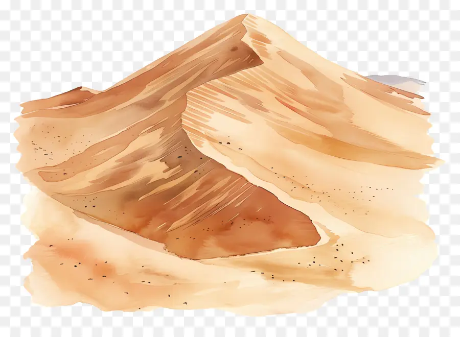 Duna De Areia，Ilustração Em Aquarela PNG