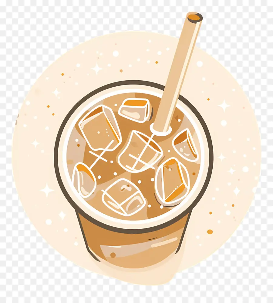 Café Gelado，Bebida Refrescante PNG