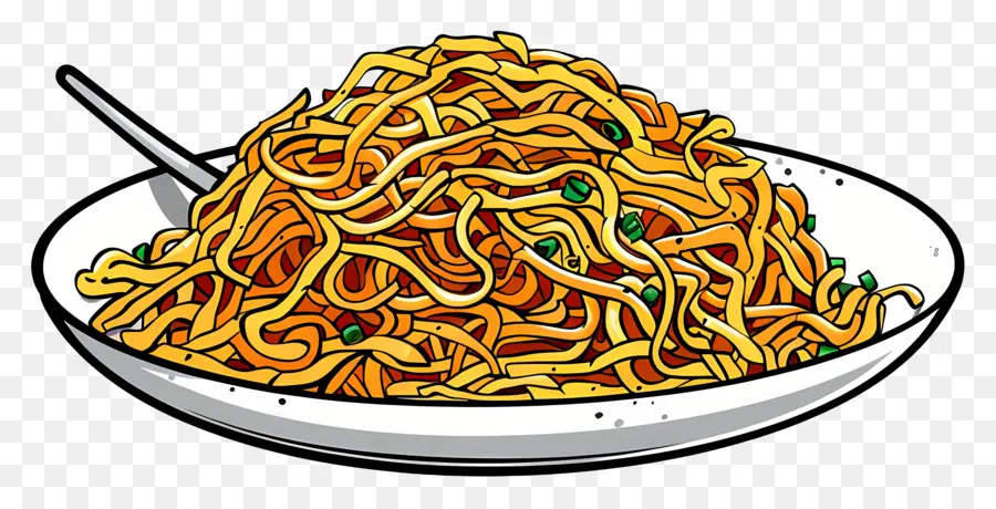 Chow Mein，Macarrões PNG