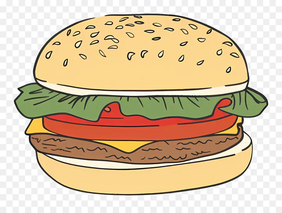 Hamburger，Alface PNG