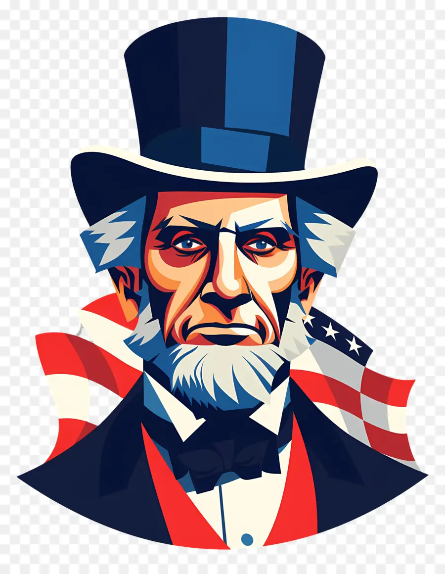 Tio Sam Retrato，Abraham Lincoln PNG