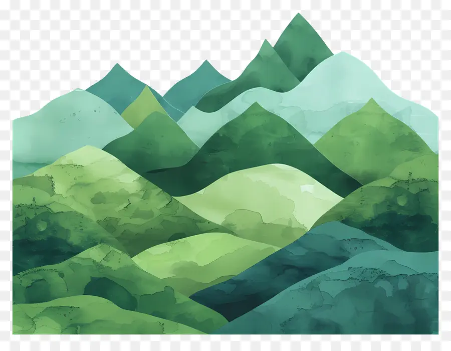 Fundo Das Montanhas Verdes，Montanhas Verdes PNG