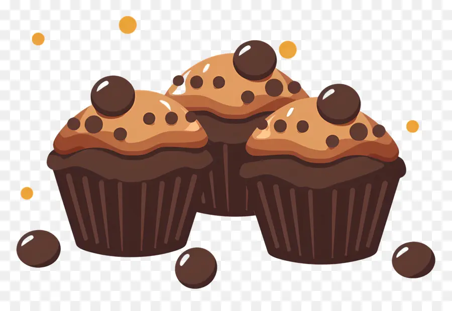 Queques，Cupcakes De Chocolate PNG