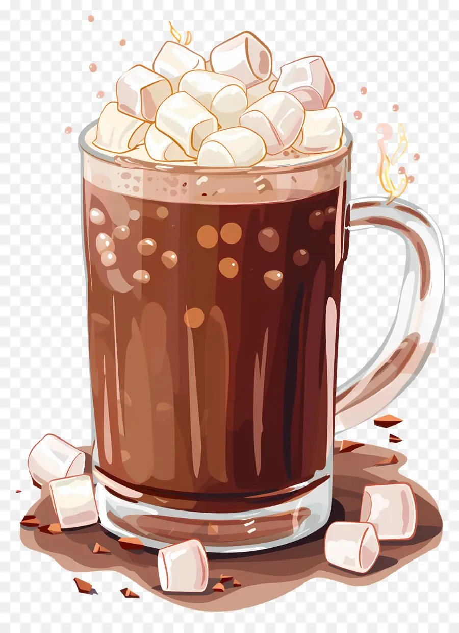 Chocolate Quente，Marshmallows PNG