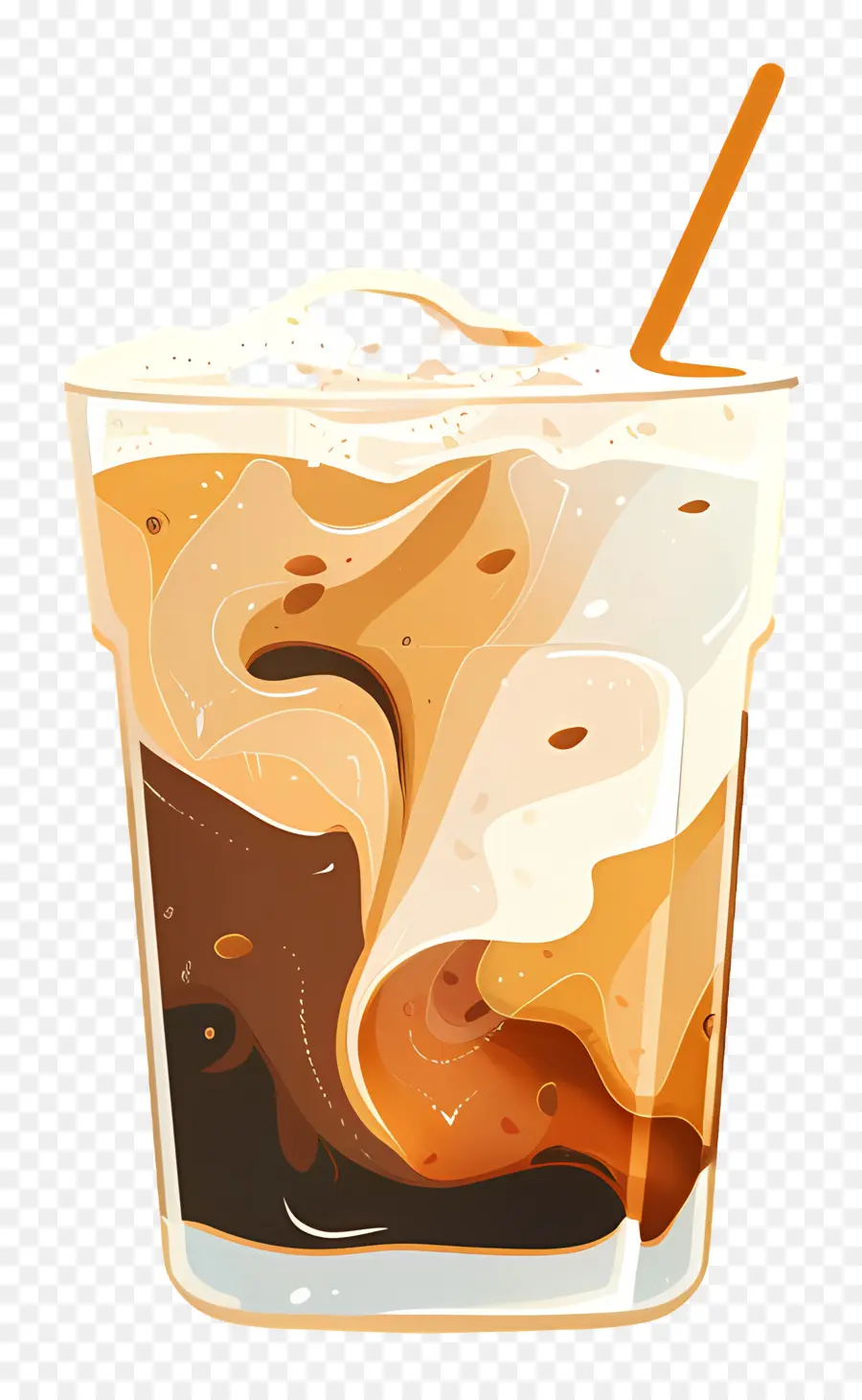 Café Gelado，Bebida Espumosa PNG