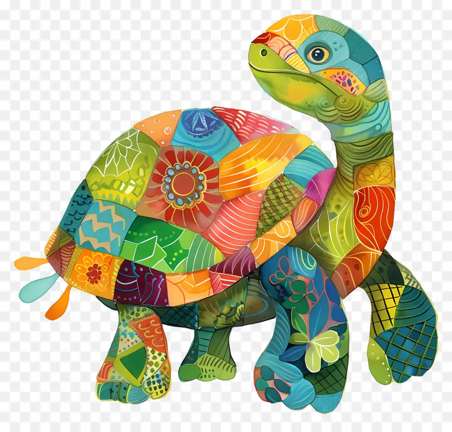 Turtle，Arte Em Mosaico PNG