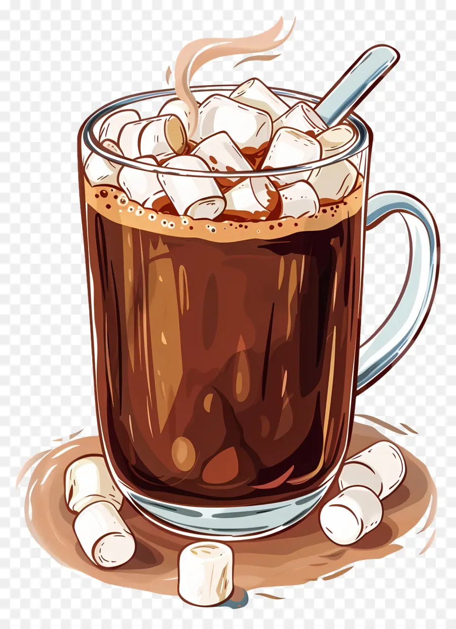 Chocolate Quente，Marshmallows PNG