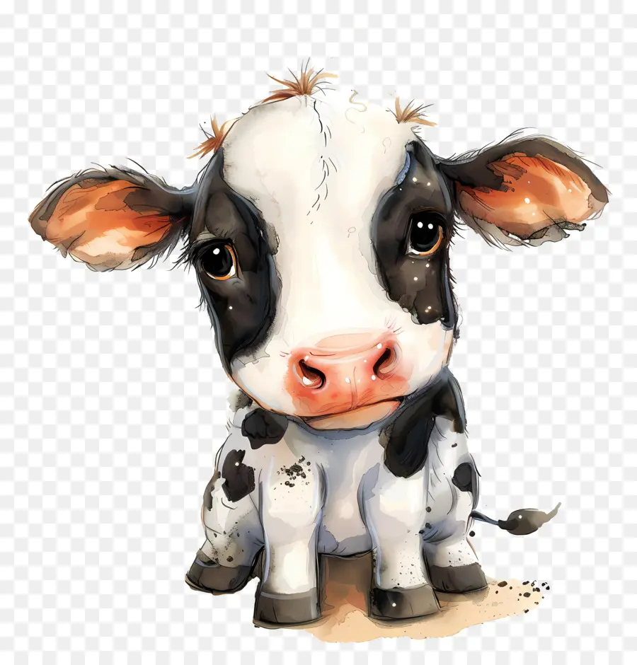 Cow，Preto E Branco De Vaca PNG