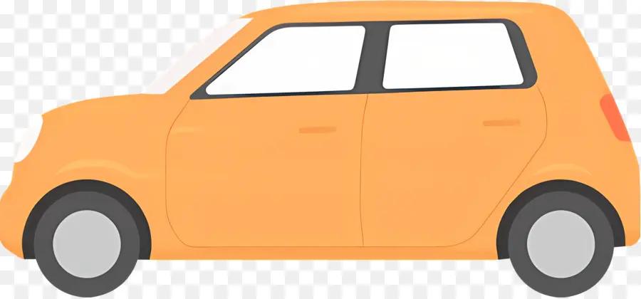 Cartoon Carro，Laranja Carro PNG