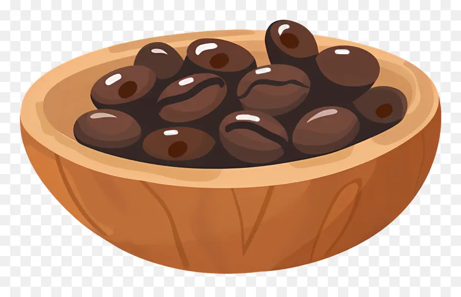 Grãos De Café，Bolas De Chocolate Escuro PNG