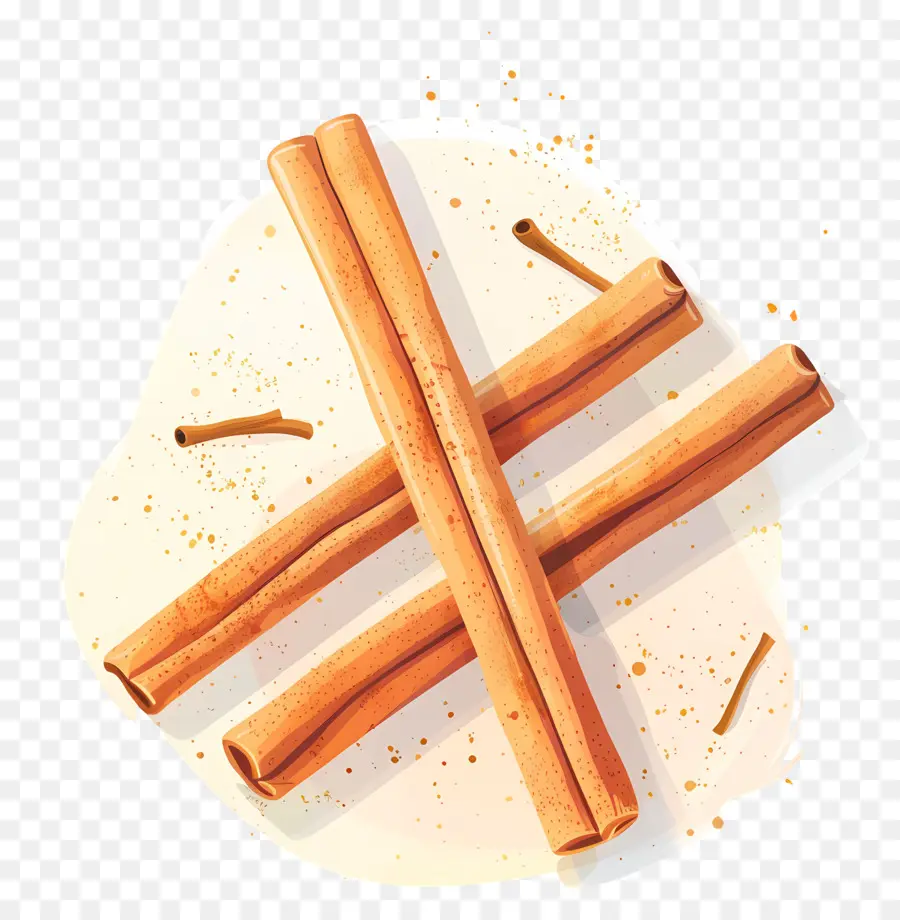 Os Paus De Canela，Açúcar De Confeiteiro PNG