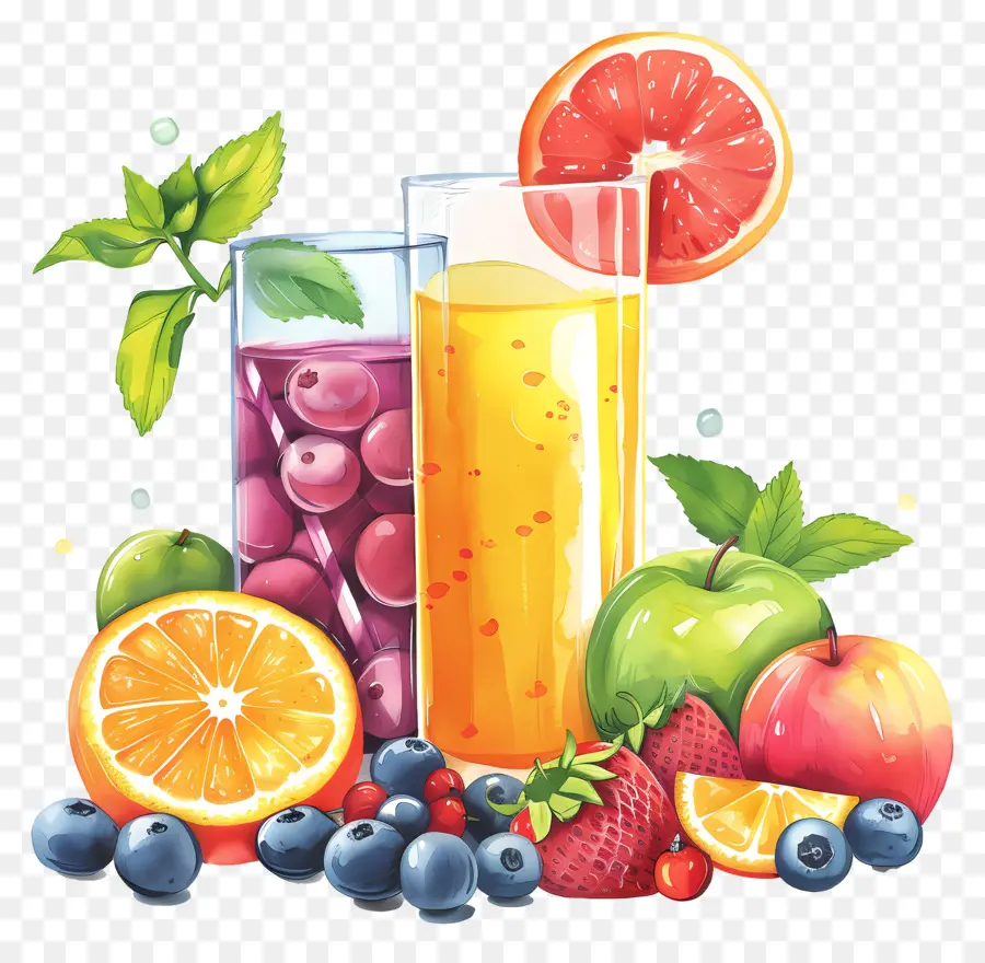 Suco De，Suco De Frutas PNG