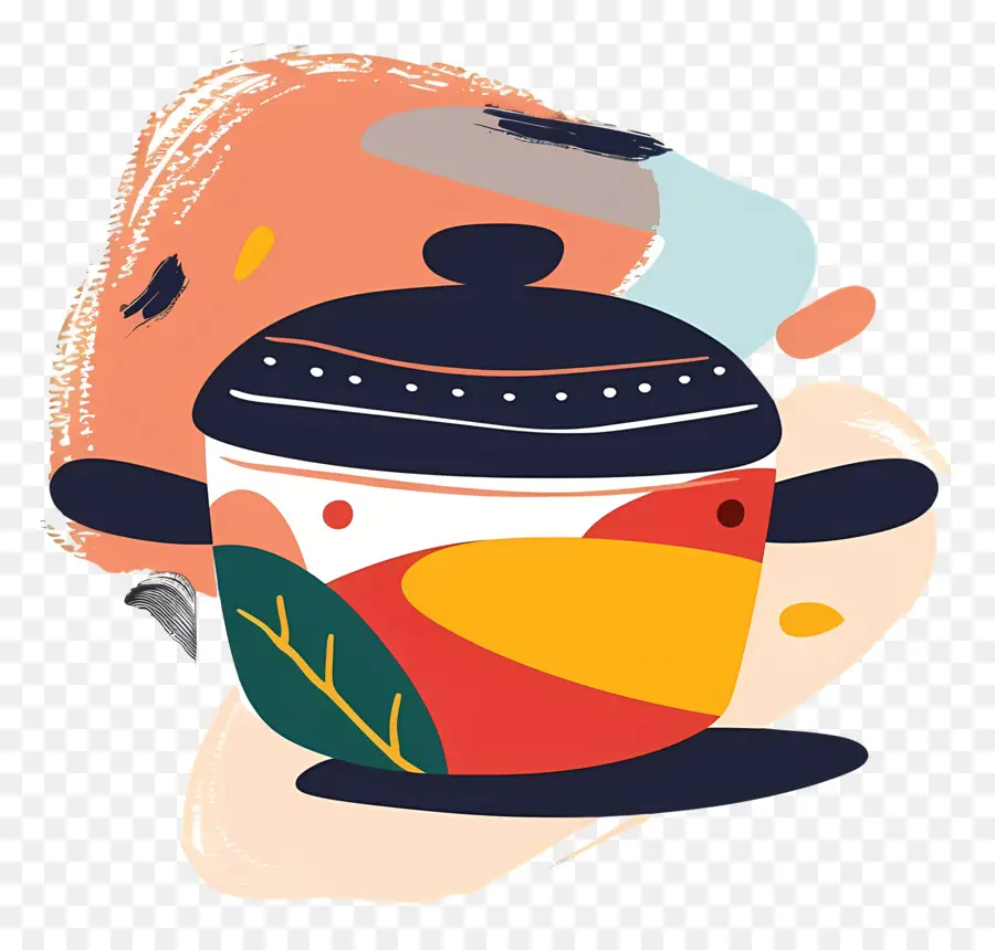 Hot Pot，Pote De Cozinha Abstrato PNG