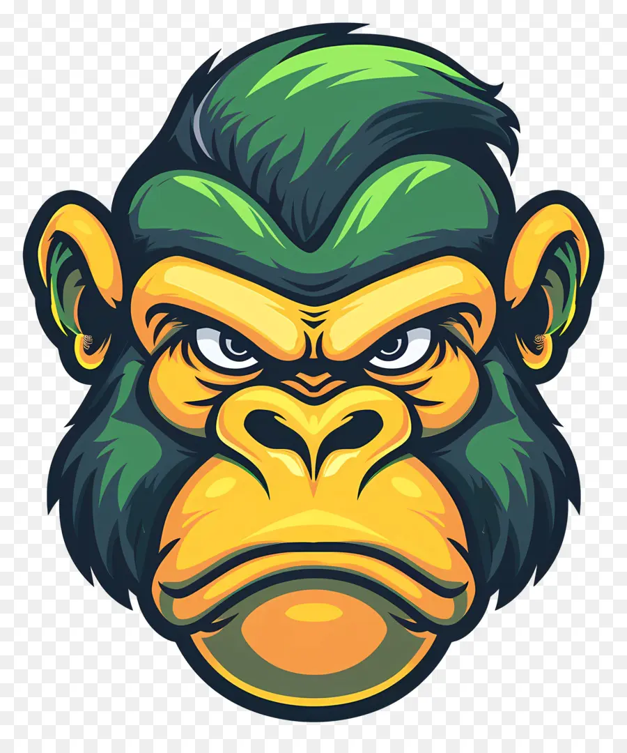 Rosto De Gorila Fofo，Cartoon Macaco PNG