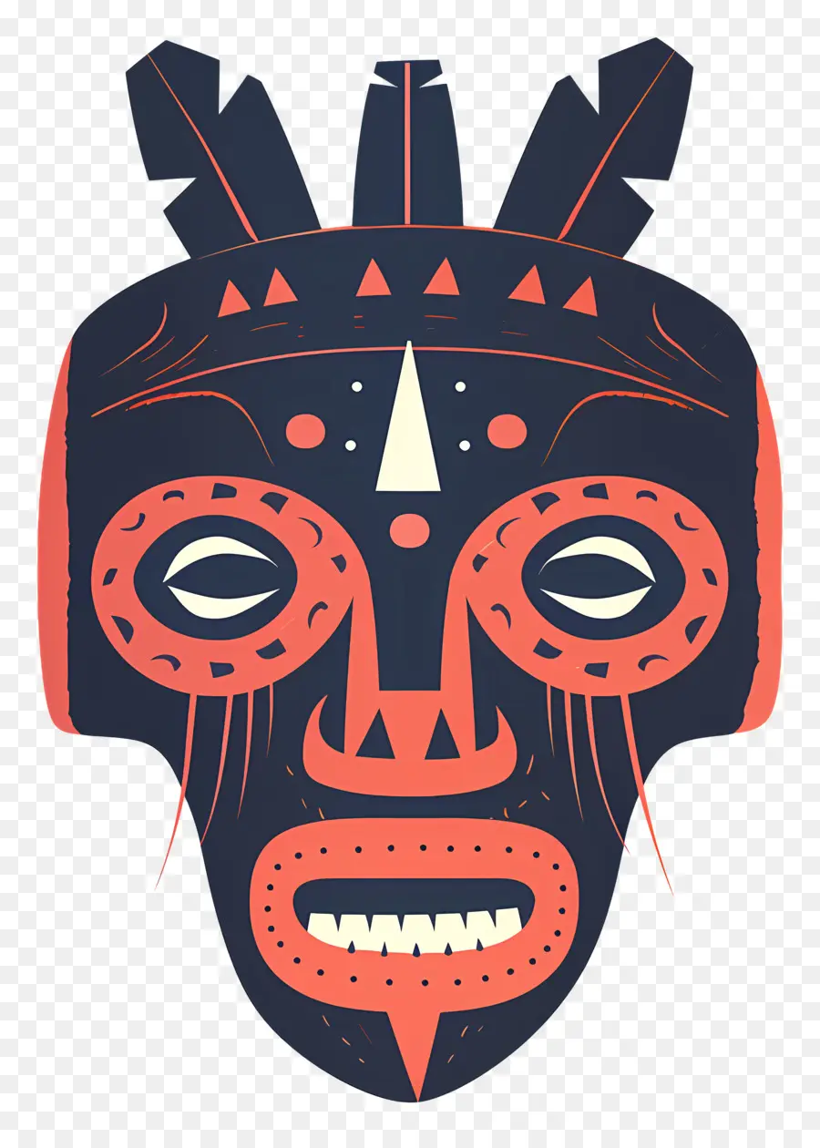 Máscara Tribal，Máscara PNG