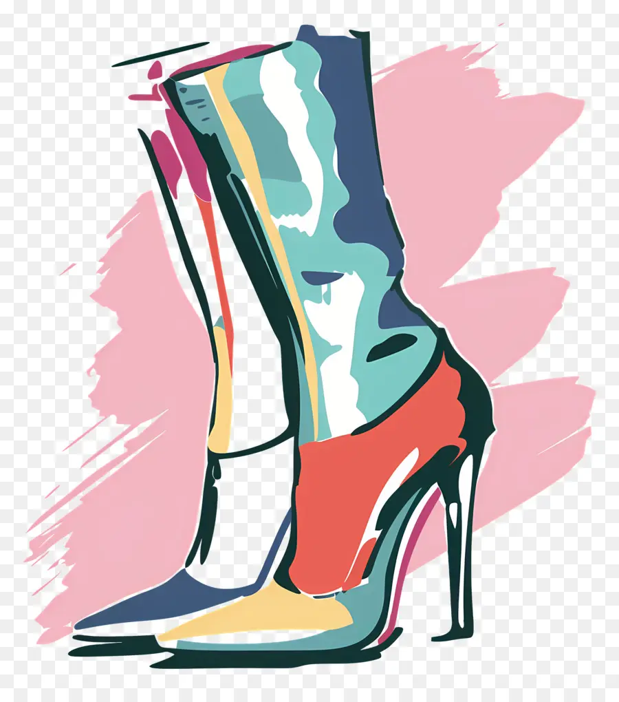 Botas De Moda，Salto Alto PNG