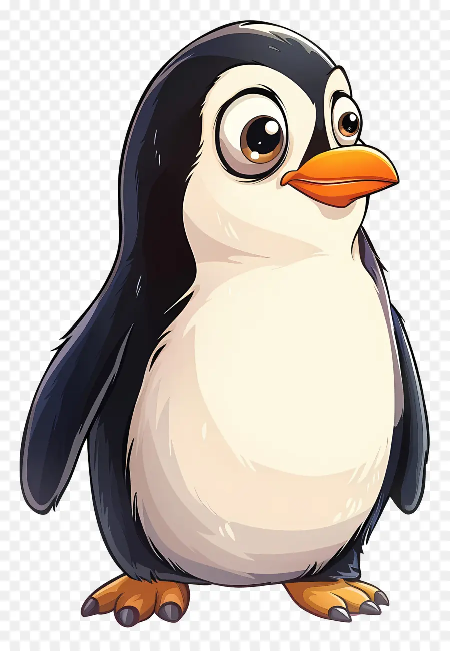 Cartoon Penguin，Pinguim Bonito PNG