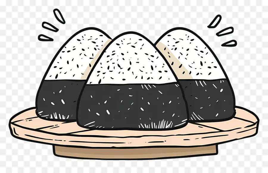 Onigiri，Bolas De Arroz Com Chocolate PNG