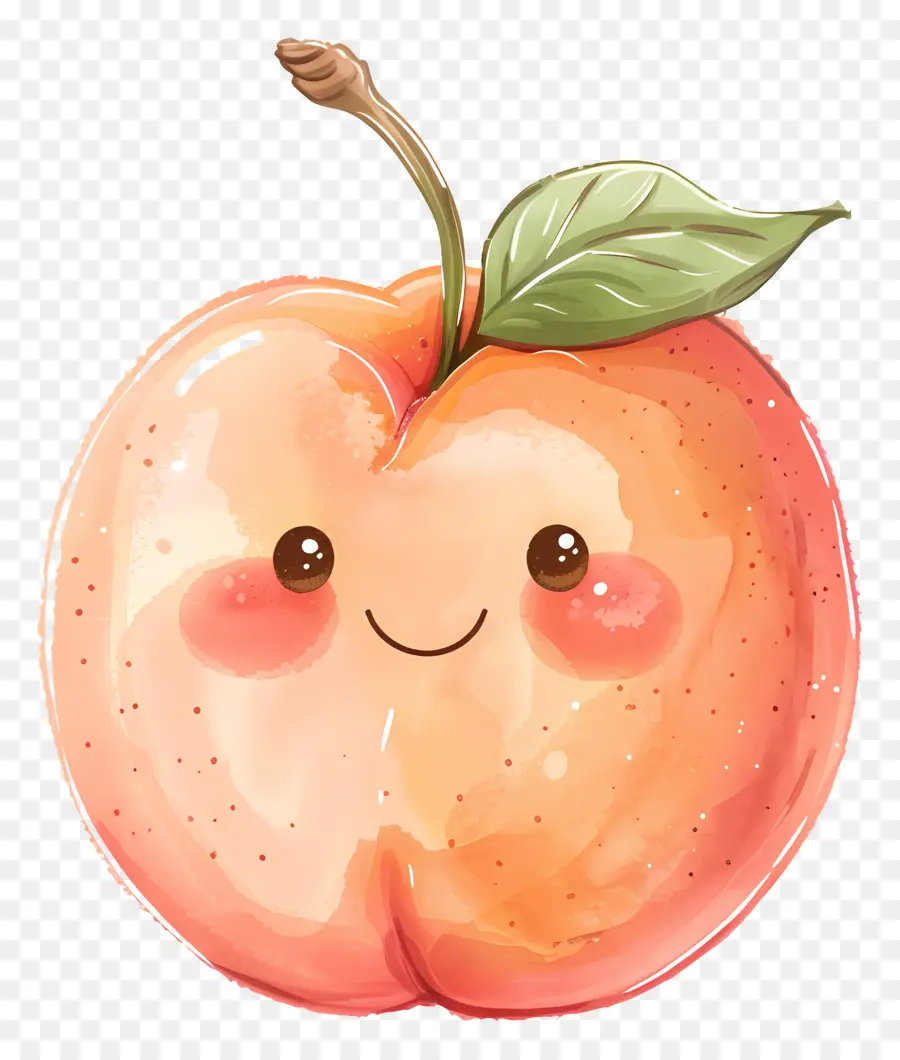 Pêssego，Bonito Apple PNG