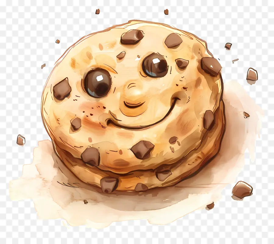 Cookie，Chocolate Chip Cookie PNG