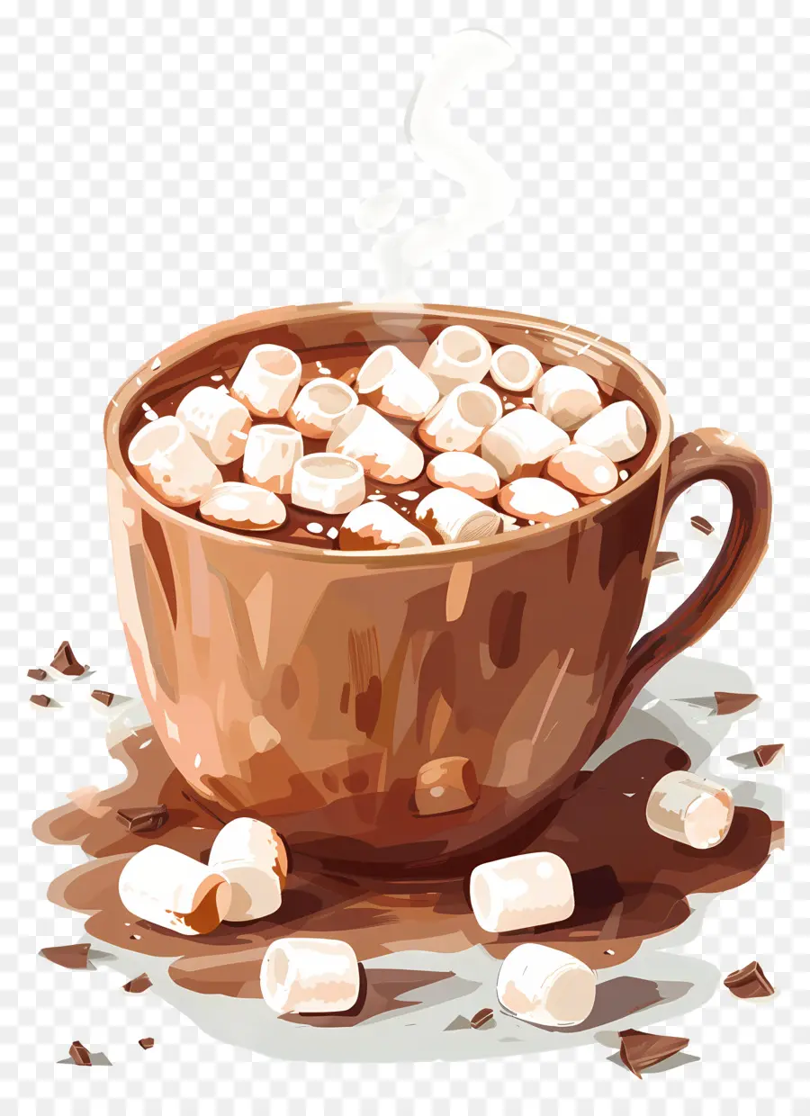 Chocolate Quente，Marshmallows PNG