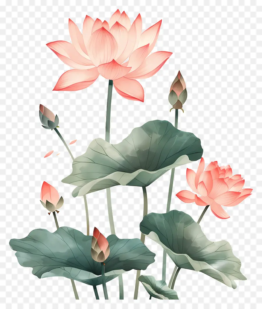 Flores De Lótus，Flor De Lótus PNG