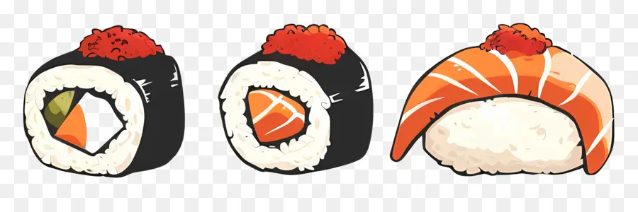 Sushi，Rolos De Sushi PNG