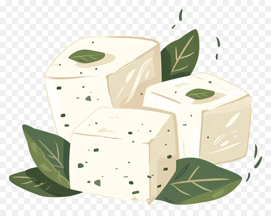 Queijo Feta，Queijo Em Cubos PNG