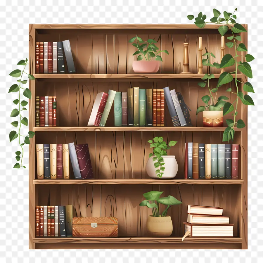 Estantes De Livros，Bookshelf PNG