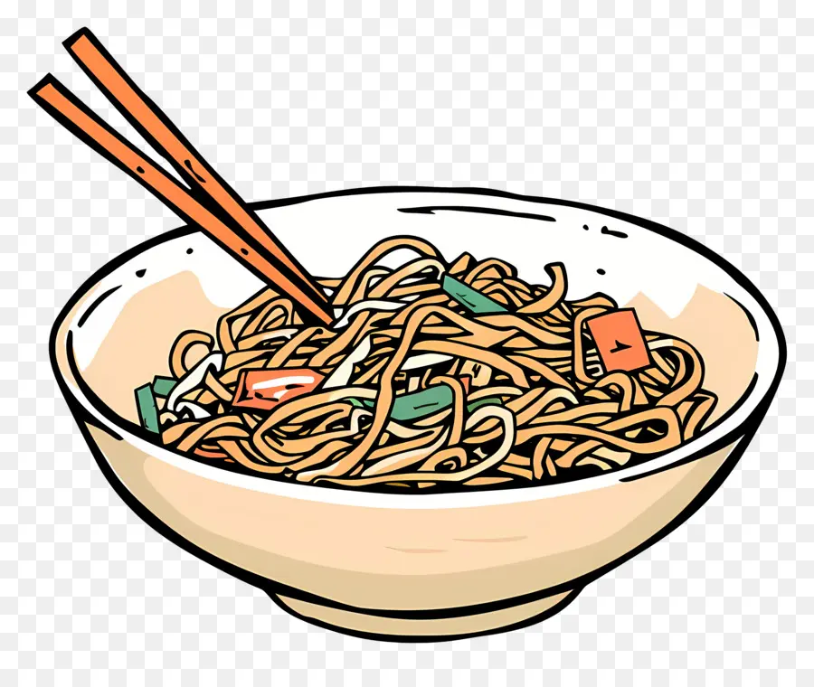 Chow Mein，Macarrões PNG