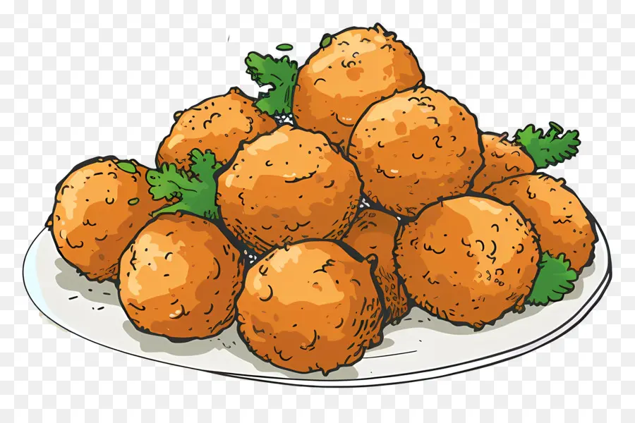 Falafel，Bolas De Massa Frita PNG