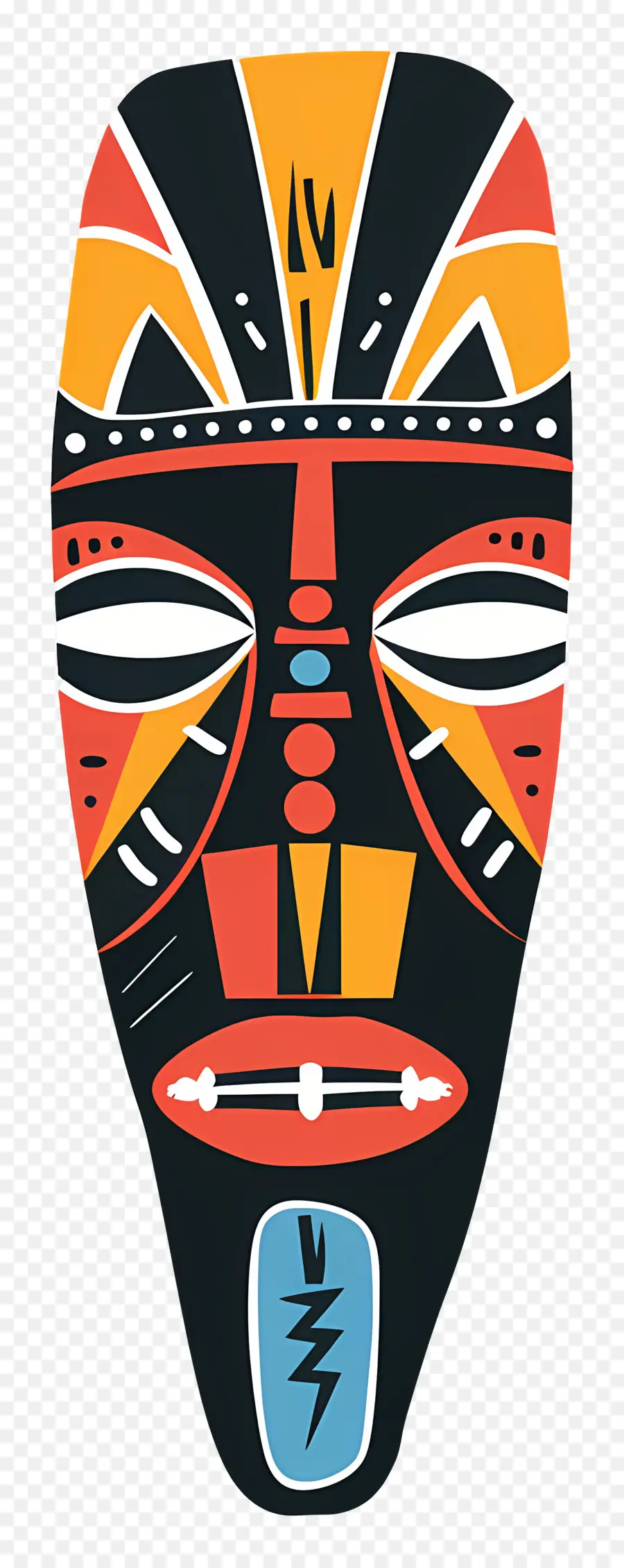 Máscara Tribal，Máscara Geométrica PNG