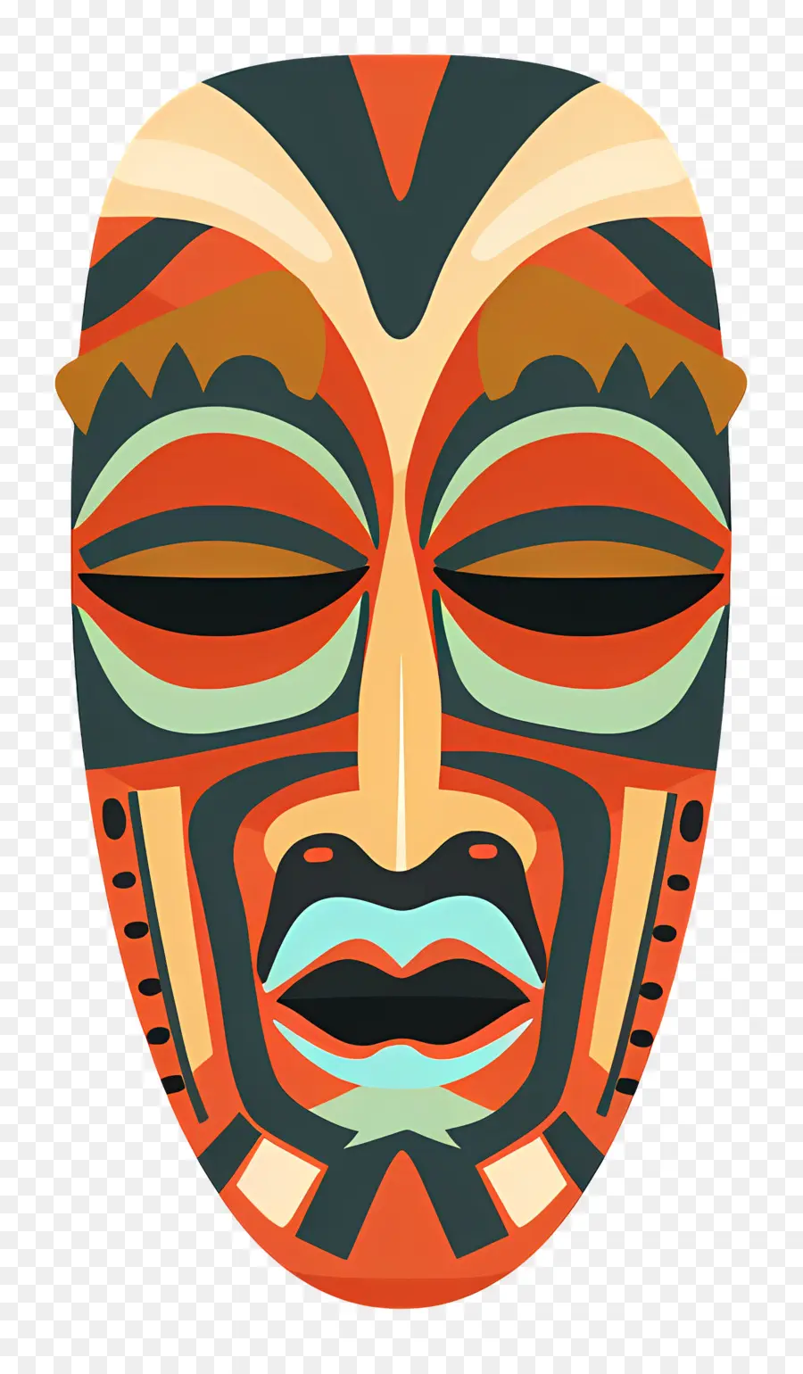 Máscara Tribal，A Arte Africana PNG