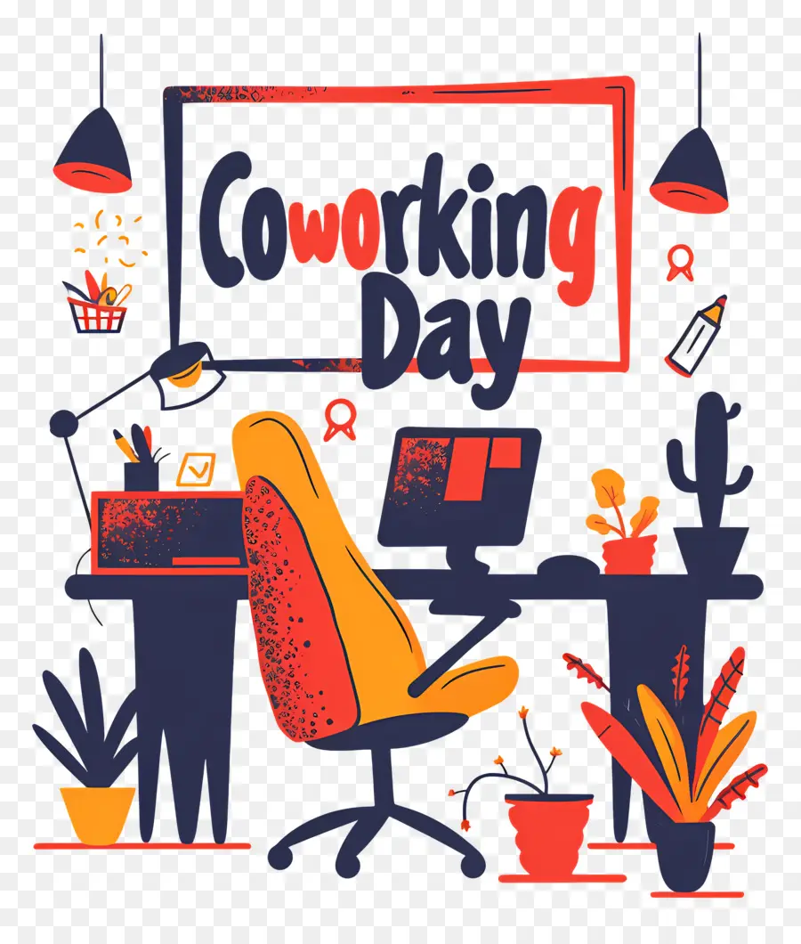 Dia Internacional Do Coworking，Espaço De Escritório PNG