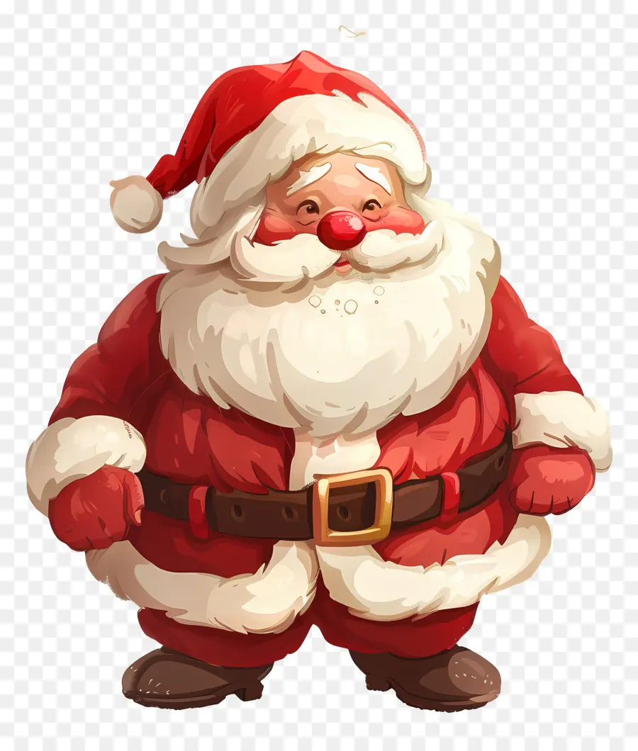 Papai Noel，Terno Vermelho PNG